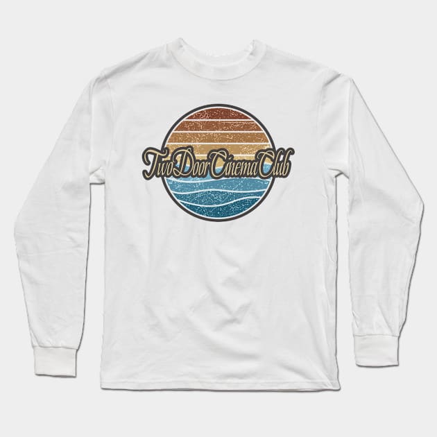 Two Door Cinema Club Retro Waves Long Sleeve T-Shirt by North Tight Rope